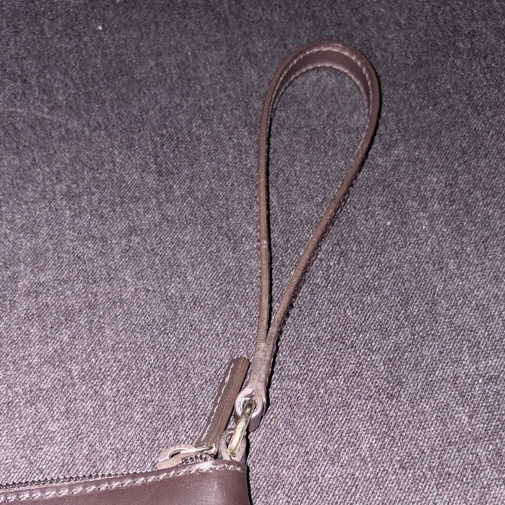 Gucci Brown Canvas and Leather Wristlet - Picture 4 of 8